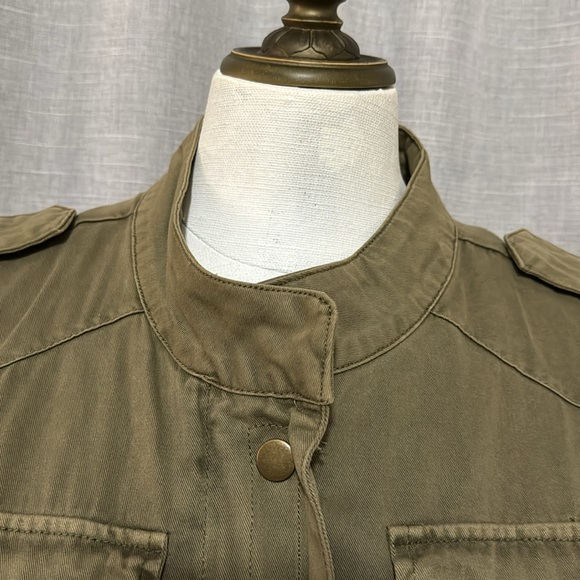 Per Se Vest-XS-Olive Green-Military Vibes-ZipUp/Snaps-Pockets-Adj Waist-Pockets - Picture 3 of 16